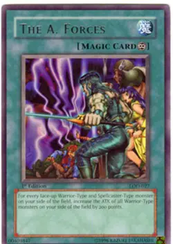 Yugioh! The A. Forces - LOD-027 - Rare - 1st Edition Near Mint, English - Image 1