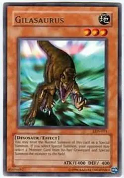 Yugioh! Gilasaurus - LON-071 - Rare - 1st Edition Near Mint, English - Image 1