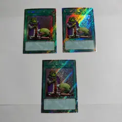 3x Upstart Goblin RA03-EN096 Platinum Secret Rare 1st Edition Playset Yugioh - Image 1