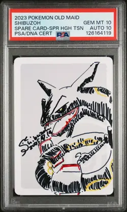 Pokemon PSA 10 AUTO 10 Spare Card Rayquaza Shibuzoh 2023 Old Maid Japanese - Image 1