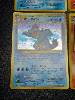 Typhlosion Meganium Feraligatr Neo Genesis Premium File Japanese Pokemon Card #2 - Image 5