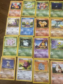 Lot Of 24 Vintage WoTC Pokemon Cards Shadowless Base Jungle Fossil No Holo - Image 2