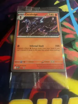 Pokemon Phantasmal Flames Prerelease Staff Promo Cards Sealed Set of 4 Sealed - Image 4