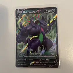 Pokemon Card Grimmsnarl V 114/189 Darkness Ablaze Half Art Rare Near Mint - Image 1