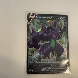 Pokemon Card Grimmsnarl V 114/189 Darkness Ablaze Half Art Rare Near Mint - Image 3