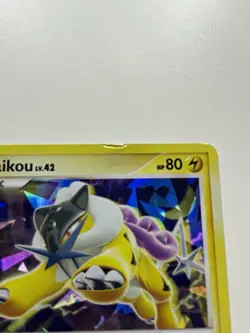 Raikou 16/132 Cracked Ice Holo DP Secret Wonders Deck Tin Exclusive Pokemon Card - Image 4
