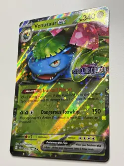 Venusaur ex - Stamped Promo - Stellar Crown 001/142 Pokemon Card NM - Image 3