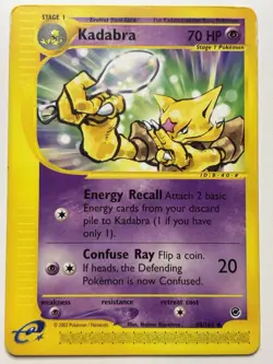 Kadabra 84/165 Uncommon Expedition Pokemon Card MP - Image 1