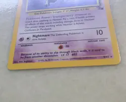 1996 Pokemon Fossil *Haunter 6/62 & *Raichu 14/62 Halo Cards LOT - Image 5