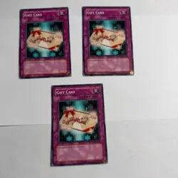 3x Gift Card TAEV-EN078 Common 1st Edition Playset Yugioh - Image 1