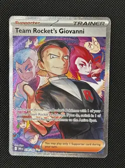 Pokemon TCG Destined Rivals Team Rockets Giovanni Card Sir Eng 238/182 - Image 1