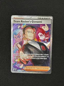 Pokemon TCG Destined Rivals Team Rockets Giovanni Card Sir Eng 238/182 - Image 2