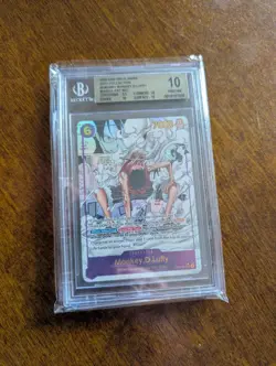 One Piece Monkey.D.Luffy Manga Card EB02-061 BGS 10 - Image 1