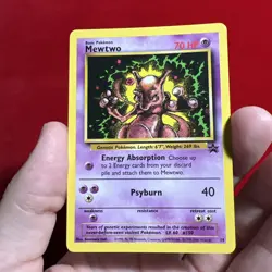 Mewtwo Pokemon The Movie Card Black Star Promo #14 RARE Pokemon Card NM - Image 1