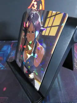 Yoruichi Shihouin Bleach Art Card Holo Cracked Ice Anime CCG Collectible Waifu - Image 2