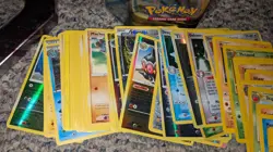 Pokemon Mixed Card Lot of Used & Played Cards In Tin Box - Image 3