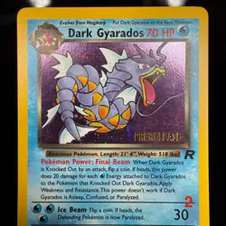 Dark Gyarados (Prerelease) 08/82 Wotc Promo Holo Pokemon Card - Image 4