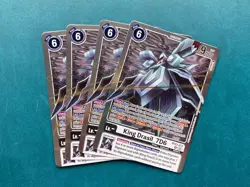 King Drasil_7D6 BT23-072 Playset Hackers' Slumber Digimon Card Game x4 - Image 1