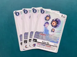 Eater Bit BT23-073 Playset Hackers' Slumber Digimon Card Game x4 - Image 1