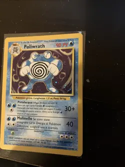 Poliwrath Pokemon TCG Base Set Holo Card 13/102 Italian - Image 2