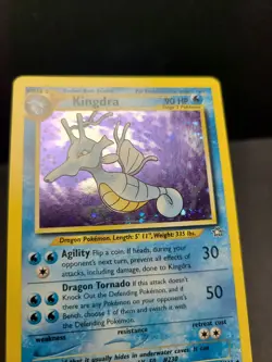 Kingdra 8/111 Unlimited - Holo Rare Pokemon Card - Neo Genesis - LP - Image 3