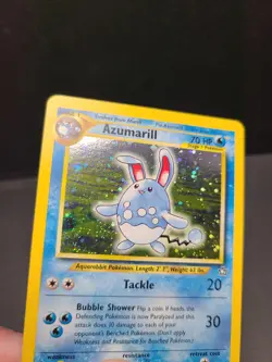 Azumarill 002/111 Unlimited - Holo Rare Pokemon Card - Neo Genesis - LP - Image 3