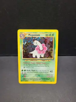 Meganium 10/111 Unlimited - Holo Rare Pokemon Card - Neo Genesis - LP - Image 1