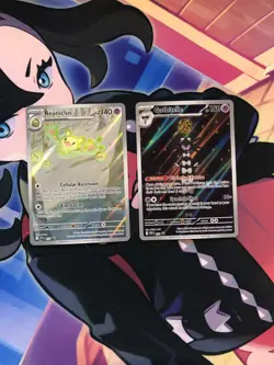 Pokemon TCG Reuniclus & Gothitelle SV Promos 212 & 211 two cards NM - Image 1