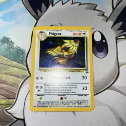 Pokemon TCG Pidgeot Base Set 2 Holo Unlimited Rare Card 14/130 MP - Image 1