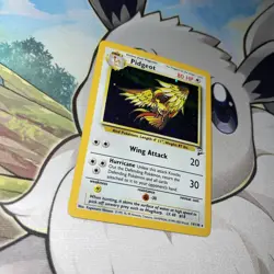 Pokemon TCG Pidgeot Base Set 2 Holo Unlimited Rare Card 14/130 MP - Image 2
