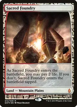 Sacred Foundry - Foil Zendikar Expeditions LP MTG - Image 1