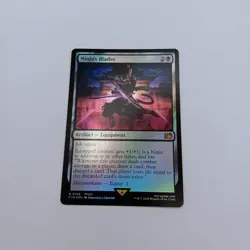 Ninja's Blades FOIL MTG Rare Magic: The Gathering Final Fantasy 14 FFXIV Black - Image 1