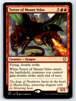 Terror of Mount Velus R Commander: Adventures in the Forgotten Realms # 145 NM N - Image 1