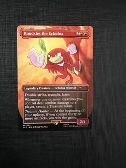 Magic The Gathering Secret Lair - Knuckles The Echidna - 2082 Non Foil NM - Image 1