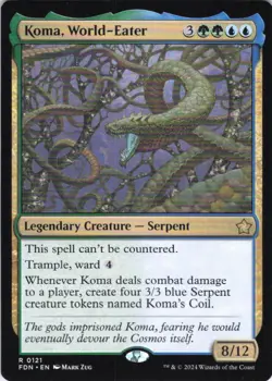 MTG Koma, World-Eater (121) | NM | Foundations {FDN} - Image 1