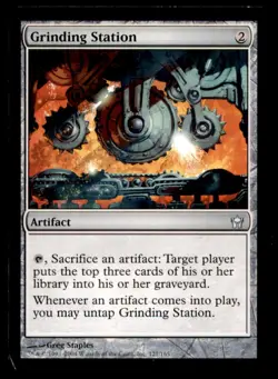 Grinding Station Fifth Dawn Light Play MTG Magic the Gathering - Image 1