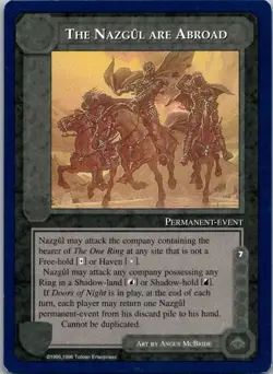 Middle-Earth CCG MECCG The Wizards Unlimited The Nazgul Are Abroad - Image 1