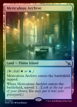 FOIL Meticulous Archive (Murders at Karlov Manor) - NM Pack Fresh MTG - Image 1