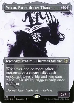 Vraan, Executioner Thane - Foil Extended Art Showcase ONE NM MTG - Image 1