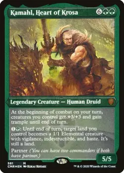 Kamahl, Heart of Krosa - Foil Etched Commander Legends LP MTG - Image 1