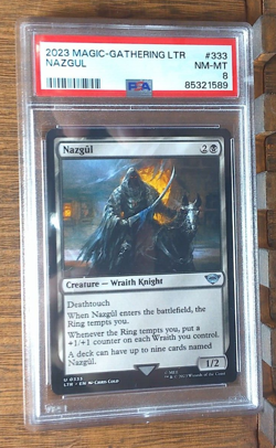 MTG Nazgul 0333 The Lord of the Rings PSA 8 NM-MT - Image 1