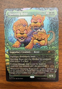 FOIL - Questing Beast - Magic the Gathering Secret Lair Encyclopedia MTG - Image 1