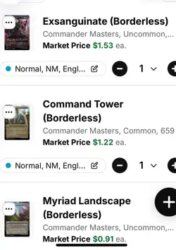 X6 Borderless Black Commander Deck Must Haves X2 Foil - Image 4