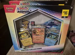 Pokemon TCG Scarlet & Violet Prismatic Evolutions Poster Collection Box Sealed - Image 1