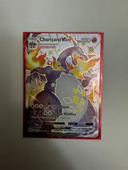 Pokemon TCG Charizard VMAX Shining Fates SV107/SV122 Holo Shiny Holo Rare NM - Image 1