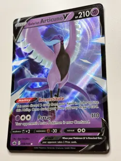 Pokemon TCG - Galarian Articuno V 058/198 Ultra Rare Chilling Reign [Near Mint] - Image 3