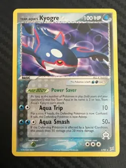 Pokemon TCG Team Aqua's Kyogre 3/95 Team Magma vs Aqua Non-Holo Rare VLP - Image 1