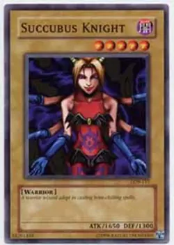 Yugioh! LP Succubus Knight - LOB-117 - Common - 1st Edition Lightly Played, Engl - Image 1