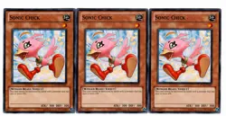 Yugioh- 3X Sonic Chick - Common - Unlimited - DP10-EN001 - Near Mint - Image 1