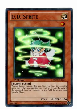 Yugioh- 1X D.D. Sprite - Super Rare - 1st Edition - STOR-EN004 - Light Play - Image 1